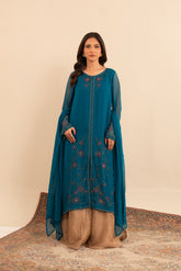 2 Piece Chiffon Embroidered (FS0029)